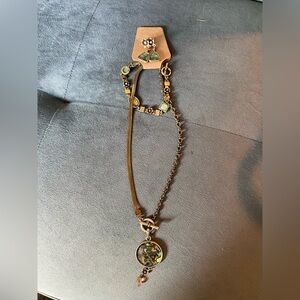 Elegant Abalone Pendant Necklace Earrings and Bracelet Set